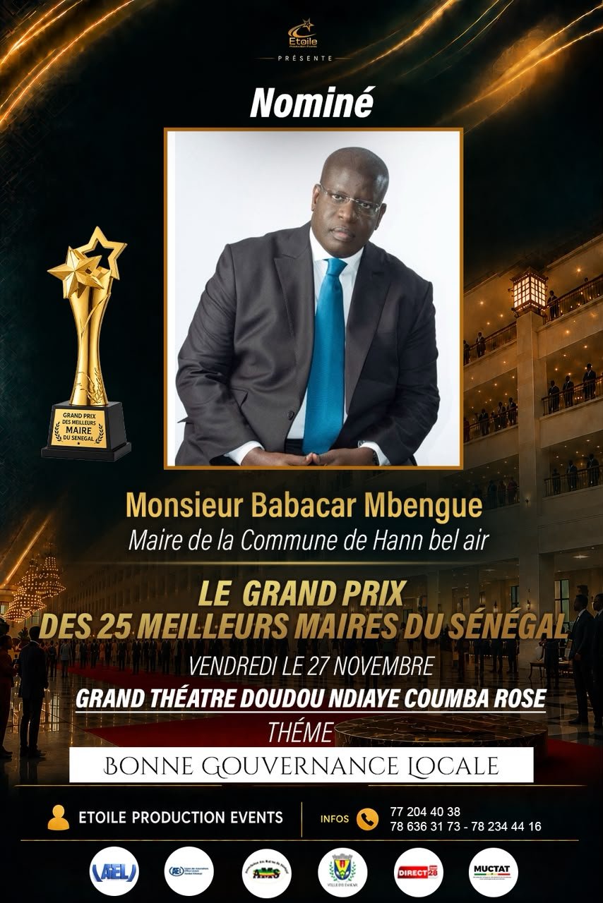 Babacar mbengue, maire de la commune hann bel air