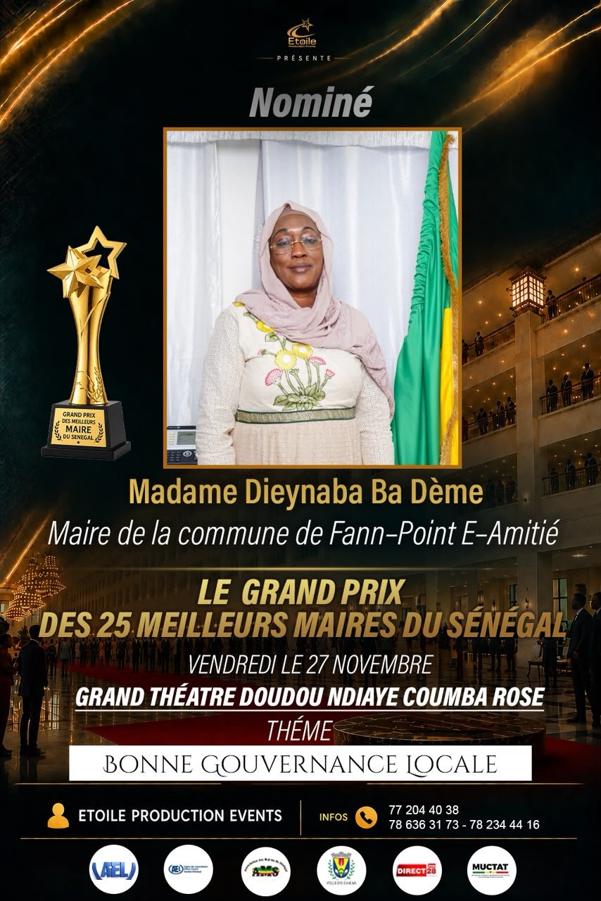 Dieynaba Ba Dème, Maire de la commune de Fann–Point E–Amitié