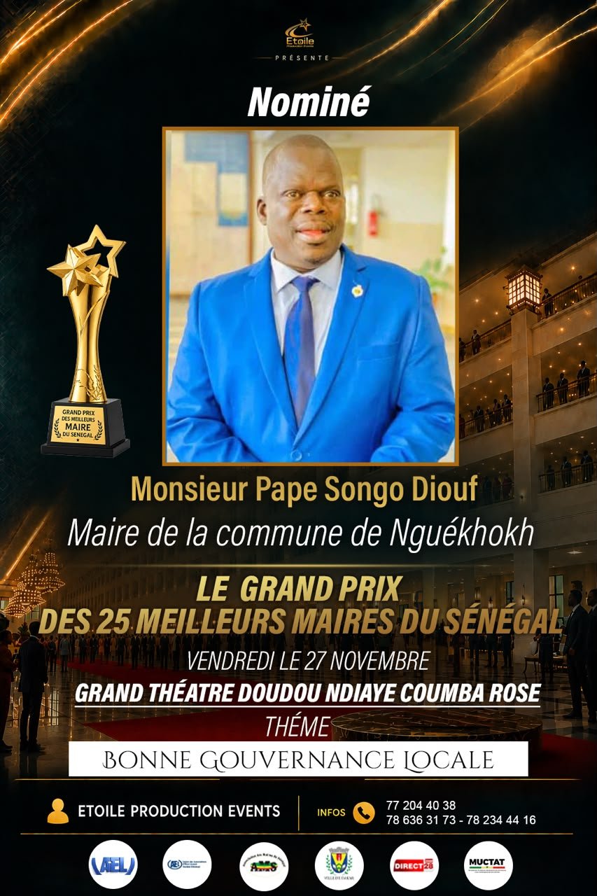 Pape Songo Diouf, Maire de la commune de Nguékhokh