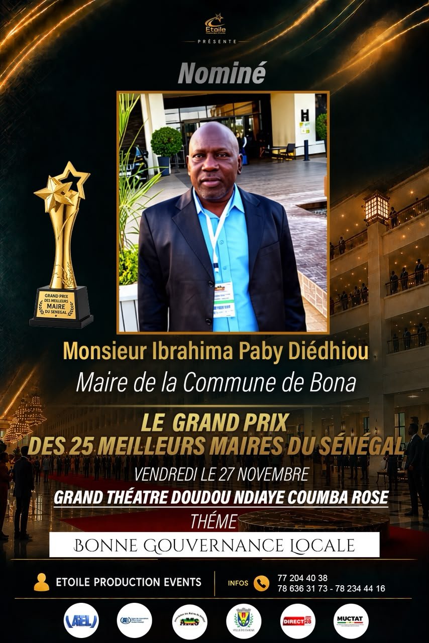 Ibrahima Paby Diédhiou, Maire de la commune de Bona
